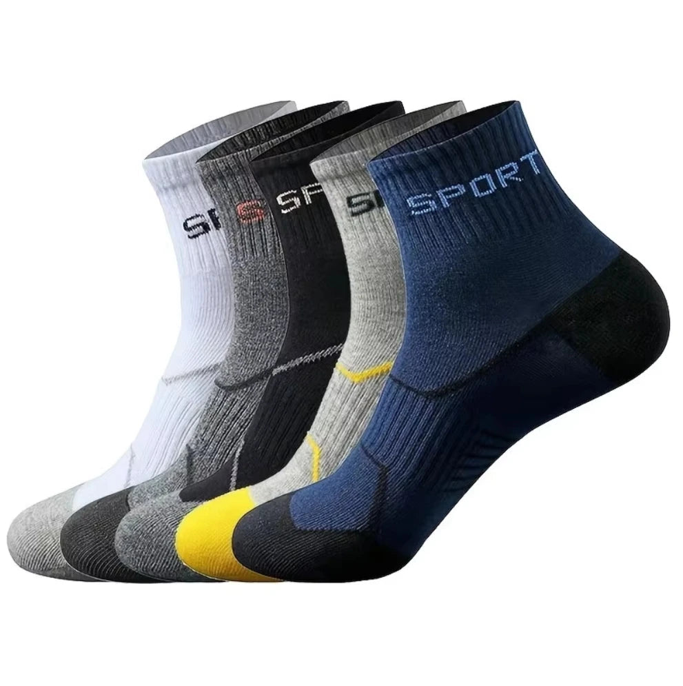 10/5/3pairs Breathable Sports Socks for Men