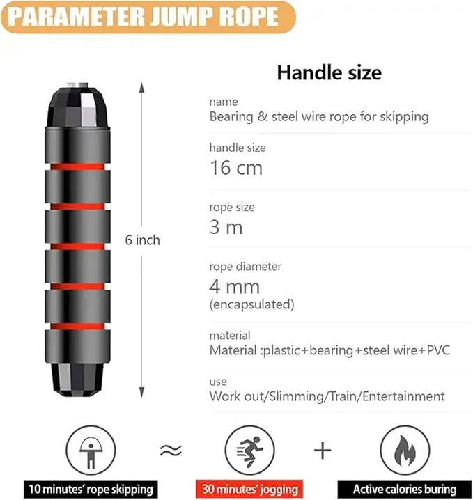 Fast Steel Wire Jump Rope For Fitness