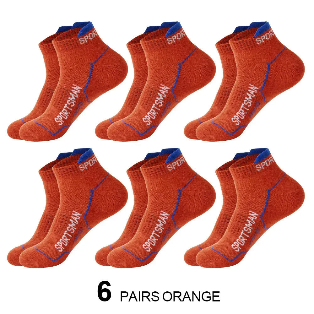 6 Pairs of Men's Short Odorous Sports Socks