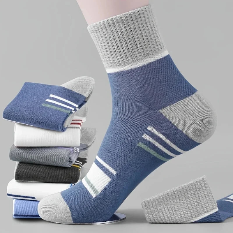 10/5/3pairs Breathable Sports Socks for Men